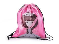 Lány háti táska 28x32 cm - rózsaszín