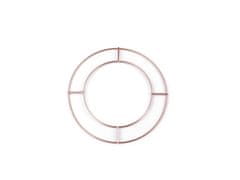 Dupla fém kör álomfogóhoz / dekorációhoz Ø15 és 20 cm - (Ø15 cm) réz közepes matt