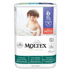 MOLTEX Pure&Nature eldobható pelenkázó bugyi 6 XL (14 kg+) 18 db