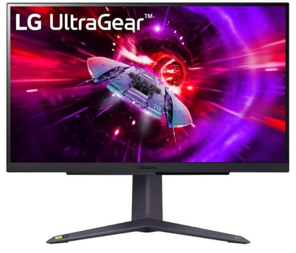 monitor LG 27GR75Q-B képátló 27 hüvelyk QHD UltraGear sorozat 2560 1440 felbontás színes kép nagyszerű munkához szórakozás játék film sorozat
