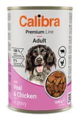 Calibra Dog Premium konz. borjúhússal és csirkével 1240g