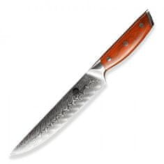 Dellinger szeletelő kés faragás 8,5" (210mm) Rózsa-fa damaszkusz