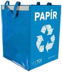 SIXTOL szelektív hulladékgyűjtő zsák Sort Easy Paper, 30 x 30 x 40 cm, 36 l