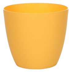 Plastkon Ella Mat dekoratív edény sárga átmérő 13 cm