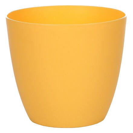Plastkon Ella Mat dekoratív edény sárga átmérő 9 cm