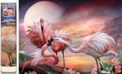 Norimpex Diamond festmény Rózsaszín flamingók 30x40cm