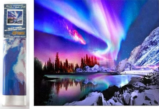 Norimpex Diamond festmény Aurora Borealis 30x40cm