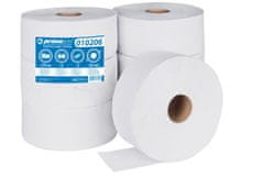 Jumbo WC-papír Primasoft - 2 rétegű, fehér, 23 cm, 6 tekercs