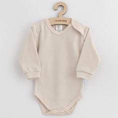 NEW BABY Lazán öltözött pamut baba bézs színű bodysuit - 80 (9-12m)