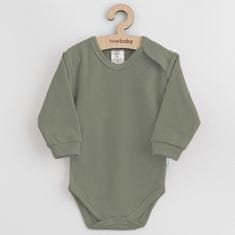 NEW BABY Lazán öltözött zöld pamut bodysuit - 56 (0-3m)