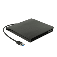 DELOCK 42636 Külső USB-A Mini DVD író/olvasó - Fekete (42636)