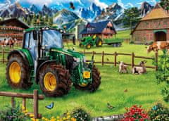 Schmidt Puzzle Alpesi legelő traktorral: John Deere 6120M 1000 db