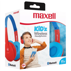 Maxell Fejhallgató, HP-BT350 BT, gyerekeknek, headset, integrált mikrofon, Bluetooth & 3.5mm Jack, kék-piros (348365)