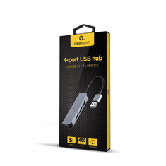 Gembird USB-A HUB 4 portos ezüst (UHB-U3P1U2P3-01) (UHB-U3P1U2P3-01)