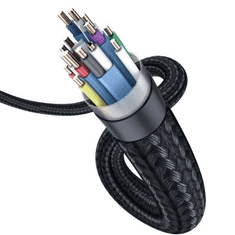 BASEUS Video Cable Enjoyment Series HDMI 4K - HDMI 4k, 2.0 4K, 60 Hz, 1.5m Dark Gray (WKSX000213) (WKSX000213)