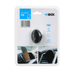 iBOX H8 Univerzális mágneses okostelefon autós tartó - Fekete (ICH8)