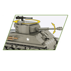Cobi M4A3E8 Sherman tank műanyag modell (1:48) (2711)