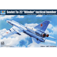 Trumpeter Tu-22K Blinder B Bomber repülőgép műanyag modell (1:72) (01695)