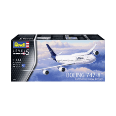REVELL Boeing 747-8 Lufthansa New utasszálító repülőgép műanyag modell (1:144) (03891)