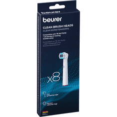 BEURER Clean Elektromos fogkefe Pótfej - Fehér (8db) (10154)
