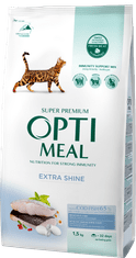 OptiMeal száraz macskaeledel tőkehallal 1,5 kg