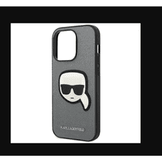 Karl Lagerfeld Apple iPhone 14 Pro Hátlapvédő Tok - Ezüst (KLHCP14LSAPKHG)