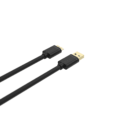 Unitek Y-C461GBK USB-A apa - Micro USB-B apa 3.0 Adat és töltőkábel - Fekete (1m) (Y-C461GBK)