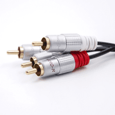Qoltec 52337 2x RCA apa - 2x RCA apa Kábel (2m) (52337)