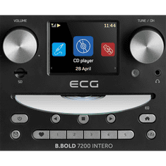ECG B.BOLD 7200 Intero Internetes Rádió - Fekete (B-BOLD 7200 BLACK)