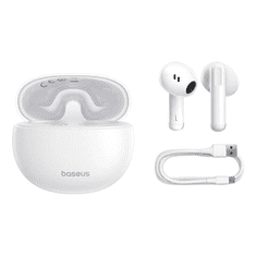 BASEUS Bowie E12 TWS Bluetooth fülhallgató fehér (A00059801216-Z1) (A00059801216-Z1)