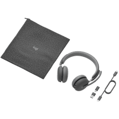 Logitech Zone Wireless 2 Headset Vezetékes és vezeték nélküli Fejpánt Iroda/telefonos ügyfélközpont USB C-típus Bluetooth Grafit (981-001311)