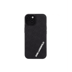 Karl Lagerfeld 3D Rubber Apple iPhone 15 Hátlapvédő Tok - fekete (KLHCP15S3DMKRLK)