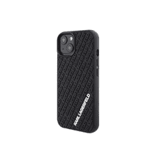 Karl Lagerfeld 3D Rubber Apple iPhone 15 Hátlapvédő Tok - fekete (KLHCP15S3DMKRLK)
