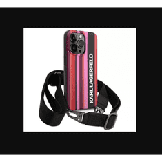 Karl Lagerfeld Apple iPhone 14 Pro Hátlapvédő Tok - Rózsaszín / Mintás (KLHCP14LSTSTP)