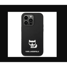 Karl Lagerfeld Apple iPhone 14 Pro Hátlapvédő Tok - Fekete (KLHCP14LSLCTBK)