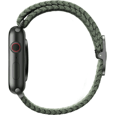 UNIQ Aspen Apple Watch S3/4/5/6/7 Fonott szíj 38/40 mm - Zöld (UNIQ-40MM-ASPGRN)