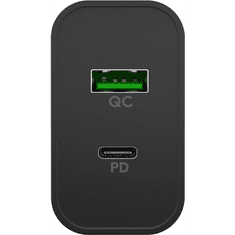 Goobay 61755 USB-A/USB-C Hálózati töltő - Fekete (45W) (61755)