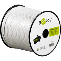 Goobay hangszóró kábel CCA 100m - Fehér (15138)