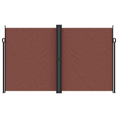 Vidaxl barna behúzható oldalsó napellenző 200 x 600 cm (4004659)