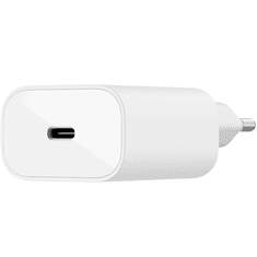 Belkin Boost Charge USB-C Hálózati töltő + USB-C apa - Lightning apa töltőkábel - Fehér (25W) (WCA004VF1MWH-B5)