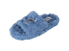 sarcia.eu Stitch Kék női papucs, szőrme otthoni cipő 36-37 EU / 3-4 UK