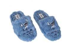 sarcia.eu Stitch Kék női papucs, szőrme otthoni cipő 36-37 EU / 3-4 UK