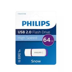 PHILIPS Snow Edition 64GB USB 3.0 Fehér-lila Pendrive PH668213