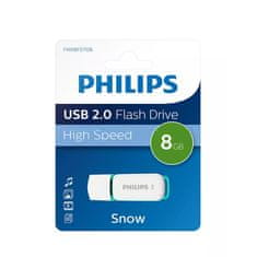 PHILIPS Snow Edition 8GB USB 2.0 Fehér-zöld Pendrive SPHUSE08