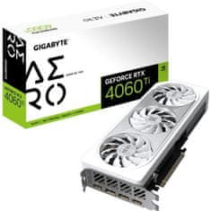 GIGABYTE GeForce RTX 4060 Ti AERO OC GV-N406TAERO OC-16GD 16GB GDDR6 Videokártya
