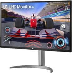 LG Ultrafine 32UQ750P-W.AEU Monitor 31.5inch 3840x2160 VA 144Hz 5ms Ezüst