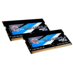 G.Skill Ripjaws F4-3200C22D-64GRS 64GB (2x32GB) 3200MHz DDR4 SODIMM Laptop Memória
