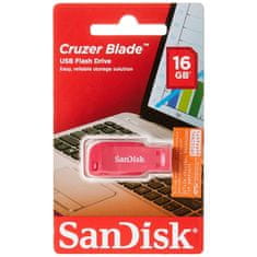SanDisk Cruzer Blade 16GB USB 2.0 Rózsaszín Pendrive SDCZ50C-016G-B35PE