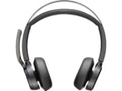 Voyager Poly Focus 2 UC/Stereo/ANC/Micro USB/Wire/BT-USB/Wireless/Fekete