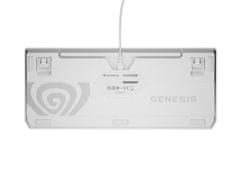 Genesis Gaming billentyűzet THOR 230/TKL/RGB/Outemu Red/Wired USB/US elrendezés/Fehér
